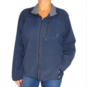 Timberland Blue Fleece Jacket Long Sleeve Size X Large Men's